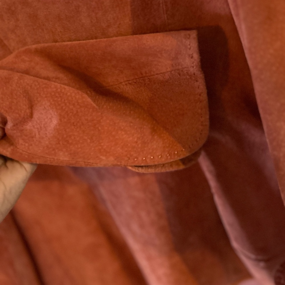 Dusty Rose Pendleton Suede Button Jacket Medium (… - image 8